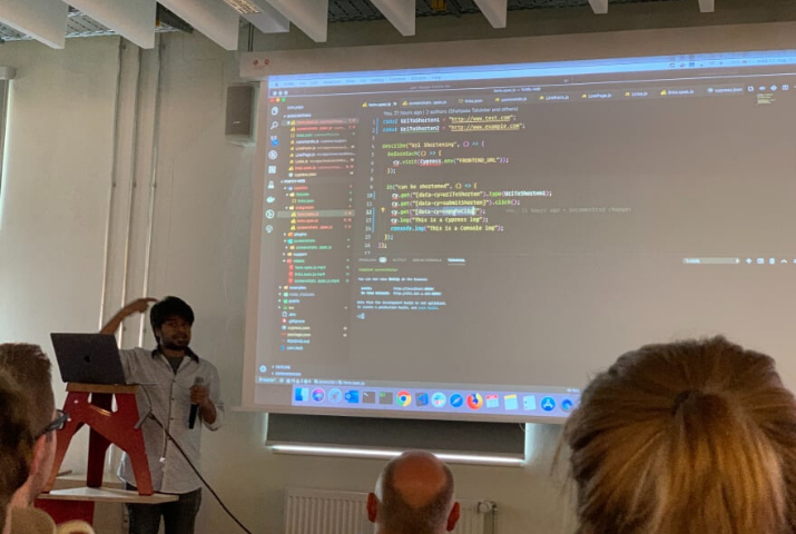 Cypress e2e testing : My talk at Node.JS Meetup Berlin in Germany